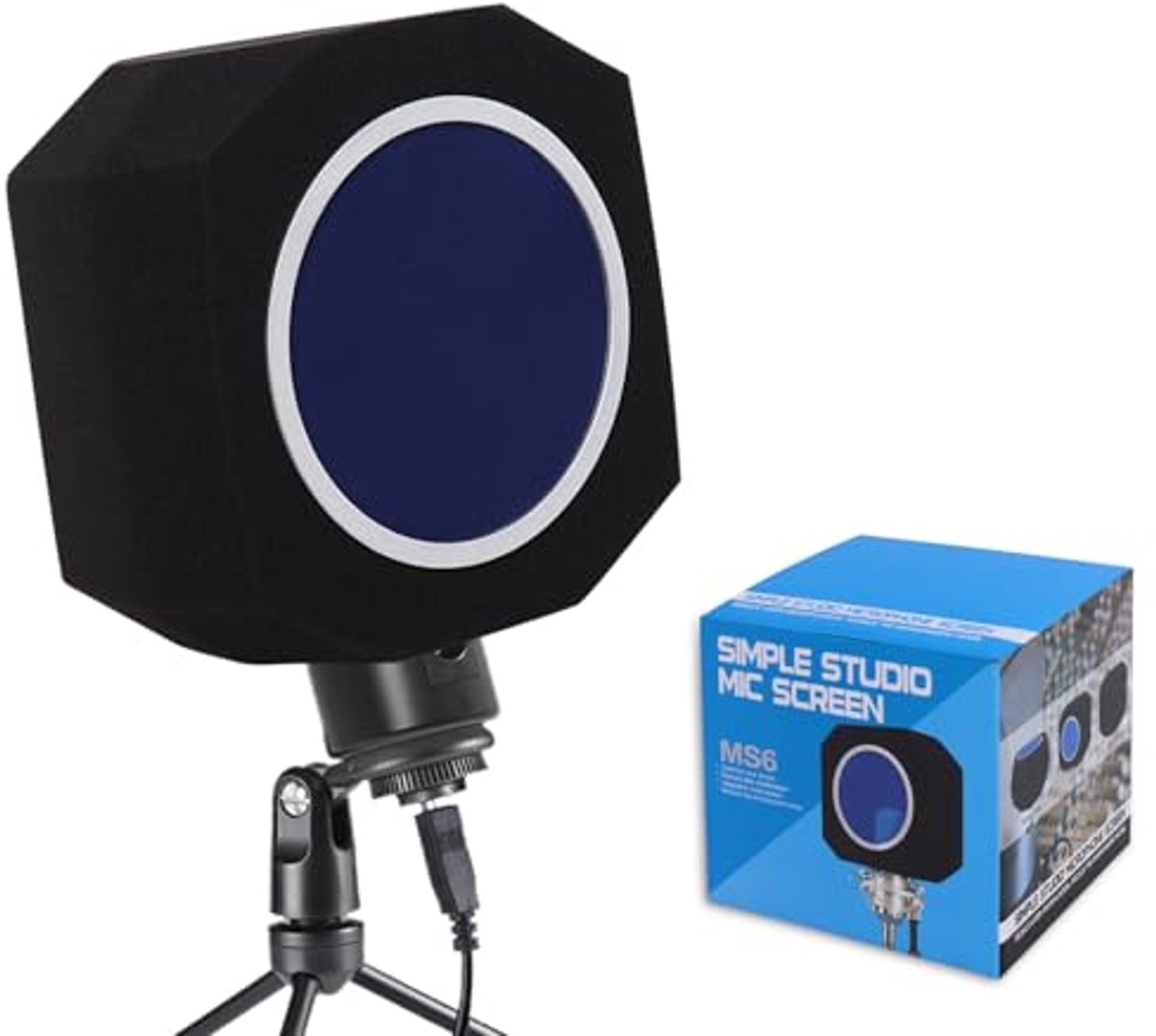 Popfilter Windscherm voor Microfoon - Akoestisch Geluidsfilter voor Opnamen