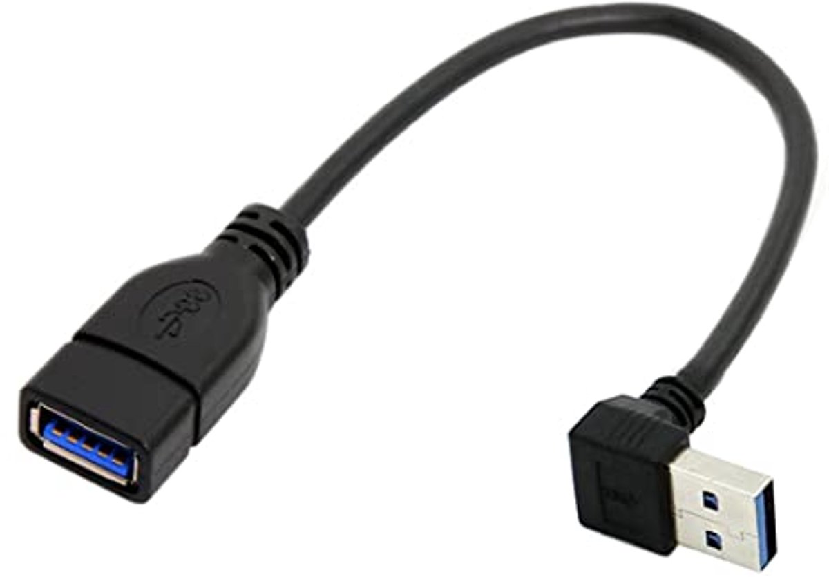 USB 3.0 Type-A Male naar Type-A Female Verlengkabel 20cm 5Gbps