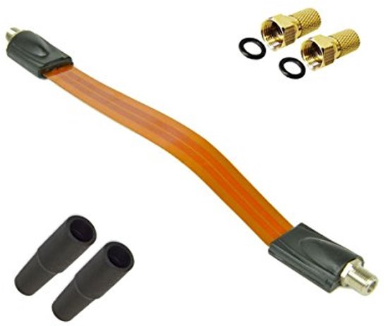 Sonero F-stekkers Voor Satellietkabel – 10 Stuks – Chromen – Voor Coaxkabel 6,5-7,5 Mm – EasyFit Zelfmontage – Snelle & Stevige Verbinding