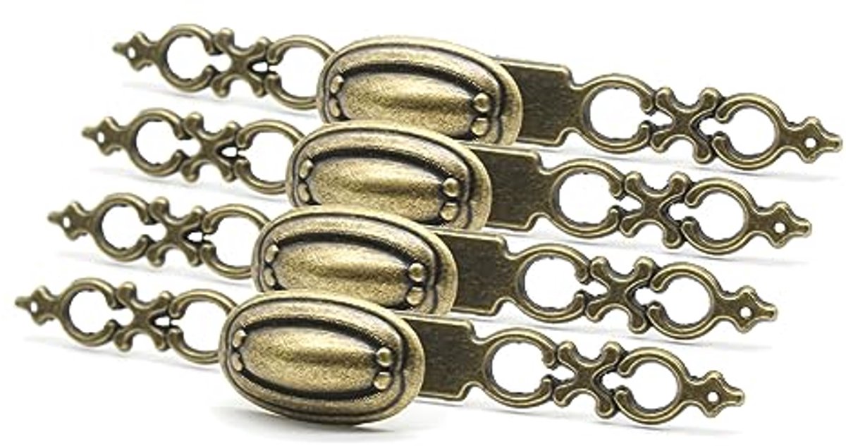 Vintage Antieke Ovale Gouden Knoppen 22mm | Luxe Knop voor Keukengrepen, Ladegrepen en Deu
