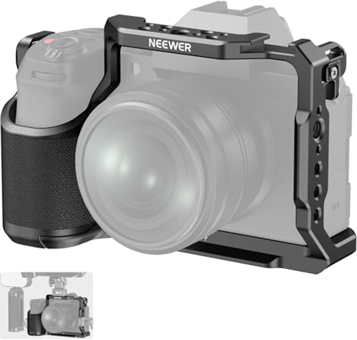 Camerakooi voor Fujifilm X-S20 - Beschermende metalen video-installatie met grip en NATO-rail