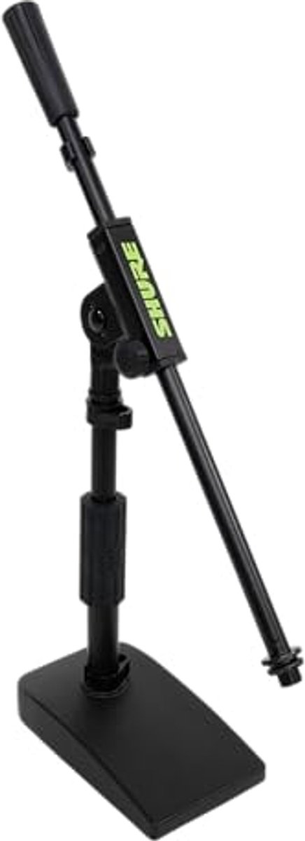 Compacte Microfoonstandaard voor Desktop en Bass Drum - Zwart