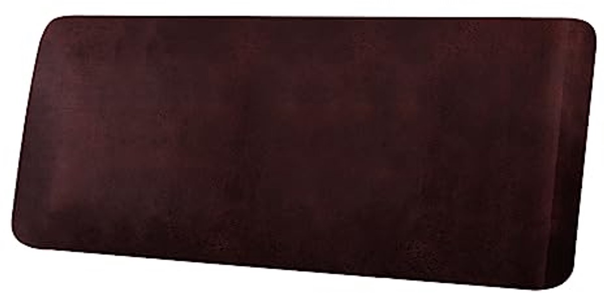 Leerlook bankkussenhoezen voor banken en fauteuils - stretch spandex stof - bordeaux