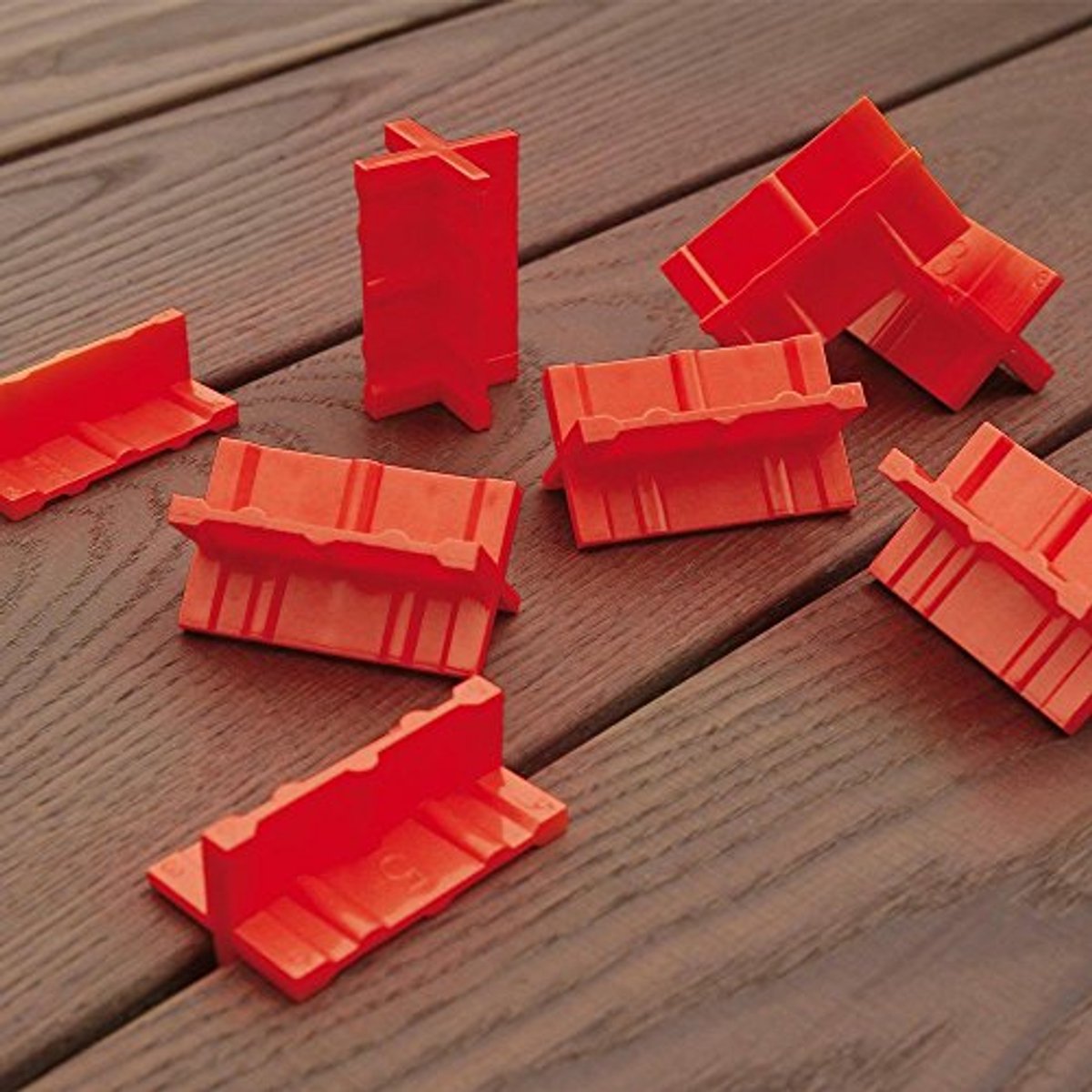 Afstandhouder voor terrasplanken, wiggen 3-6 mm, 8 stuks