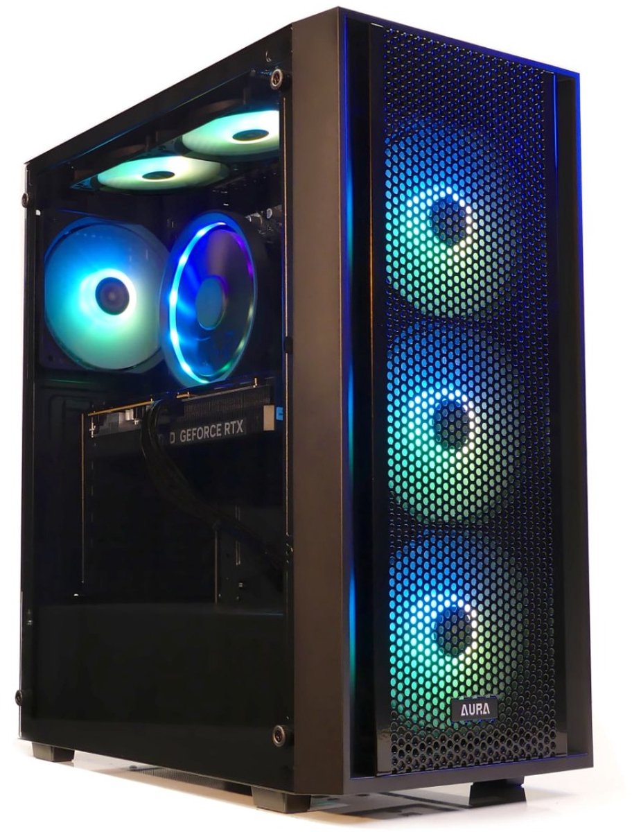 Intel i5 6-Core Allround RGB MESH Game PC (Minecraft Roblox en Fortnite op hoge settings) - GeForce GTX 1650 - 16GB RAM - 500GB SSD - i5-10400 - WIFI - Windows 11 PRO