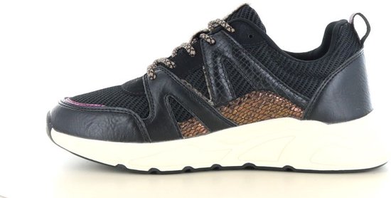 Baskets pour femmes femme POSH by Poelman CAROCEL - Zwart imprimé animal - Taille 38