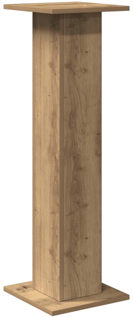 vidaXL - Speakerstandaards - 2 - st - 30x30x95 - cm - hout - artisanaal - eikenkleurig