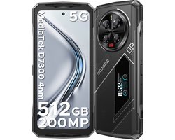 DOOGEE V40 Pro 5G-Outdoor Smartphone-Robuuste Smartphone- Dimensity 7300 -36 GB RAM+ 512 GB ROM-Android 14 - 8680 mAh/33 W-6,78 inch FHD+ 120 Hz-Zilver-IP68 Water Stofbestendig- 200 MP + 32 MP camera-NFC-GPS-Zilver