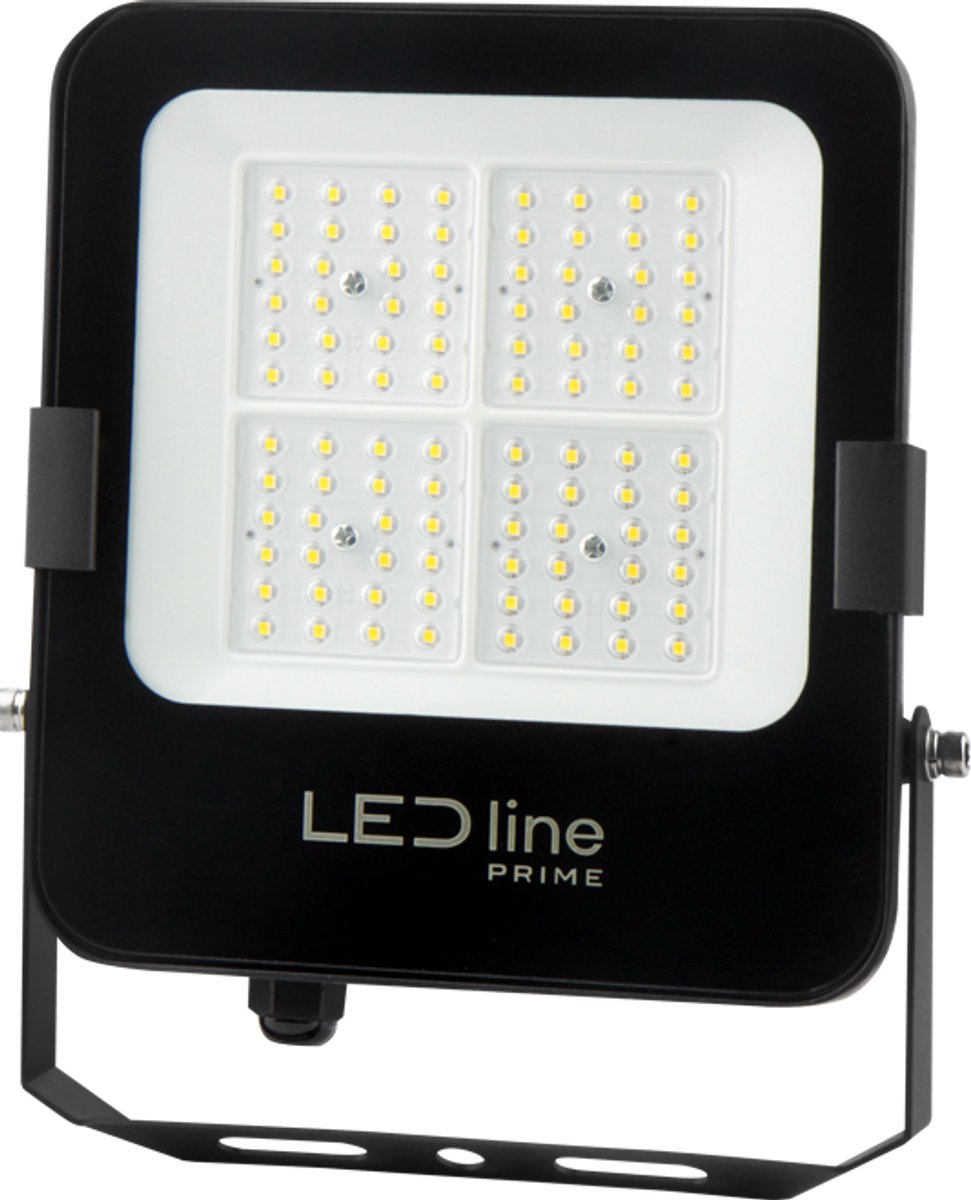 LED Line - LED Breedstraler IP66 - Zwart PRIME - Schijnwerper 120 Graden - 50W 7000Lm - 4000K 840 Helder wit | 5 jaar garantie