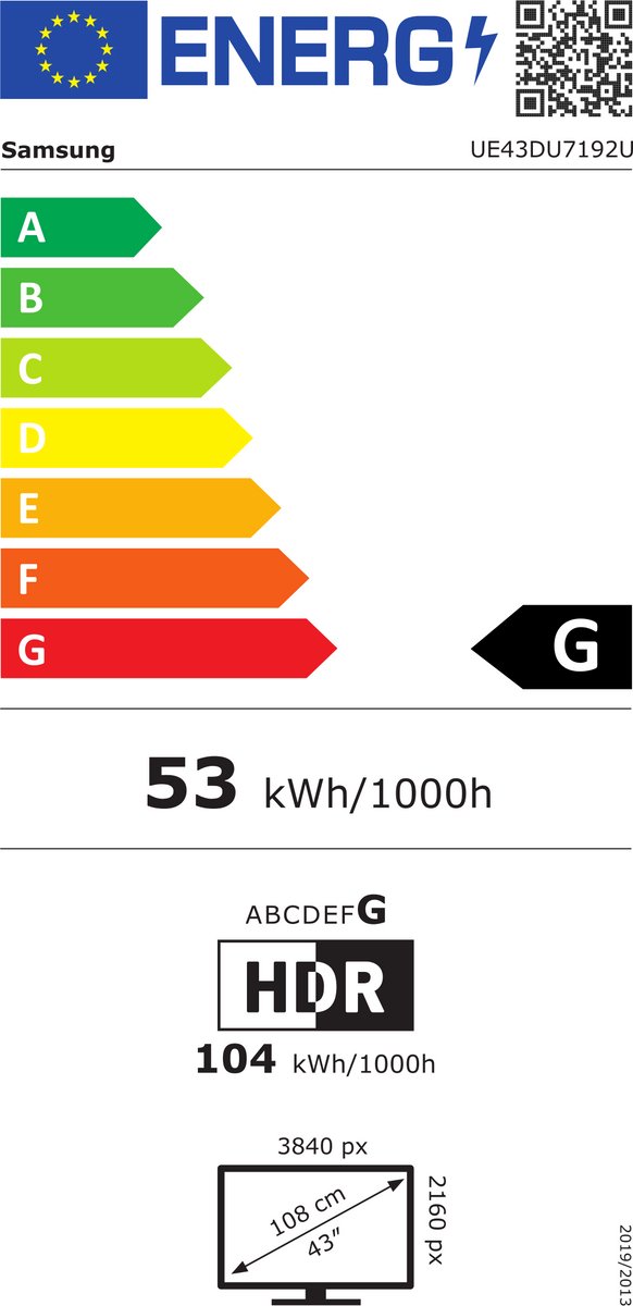Samsung UE43DU7192 43 inch 4K LED TV - afbeelding 2