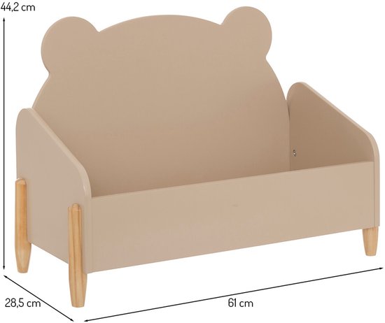 Speelgoedkist Zeline Beige — afbeelding 4