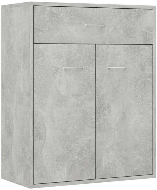 Buffet vidaXL 60 x 30 x 75 cm Bois traité Gris béton