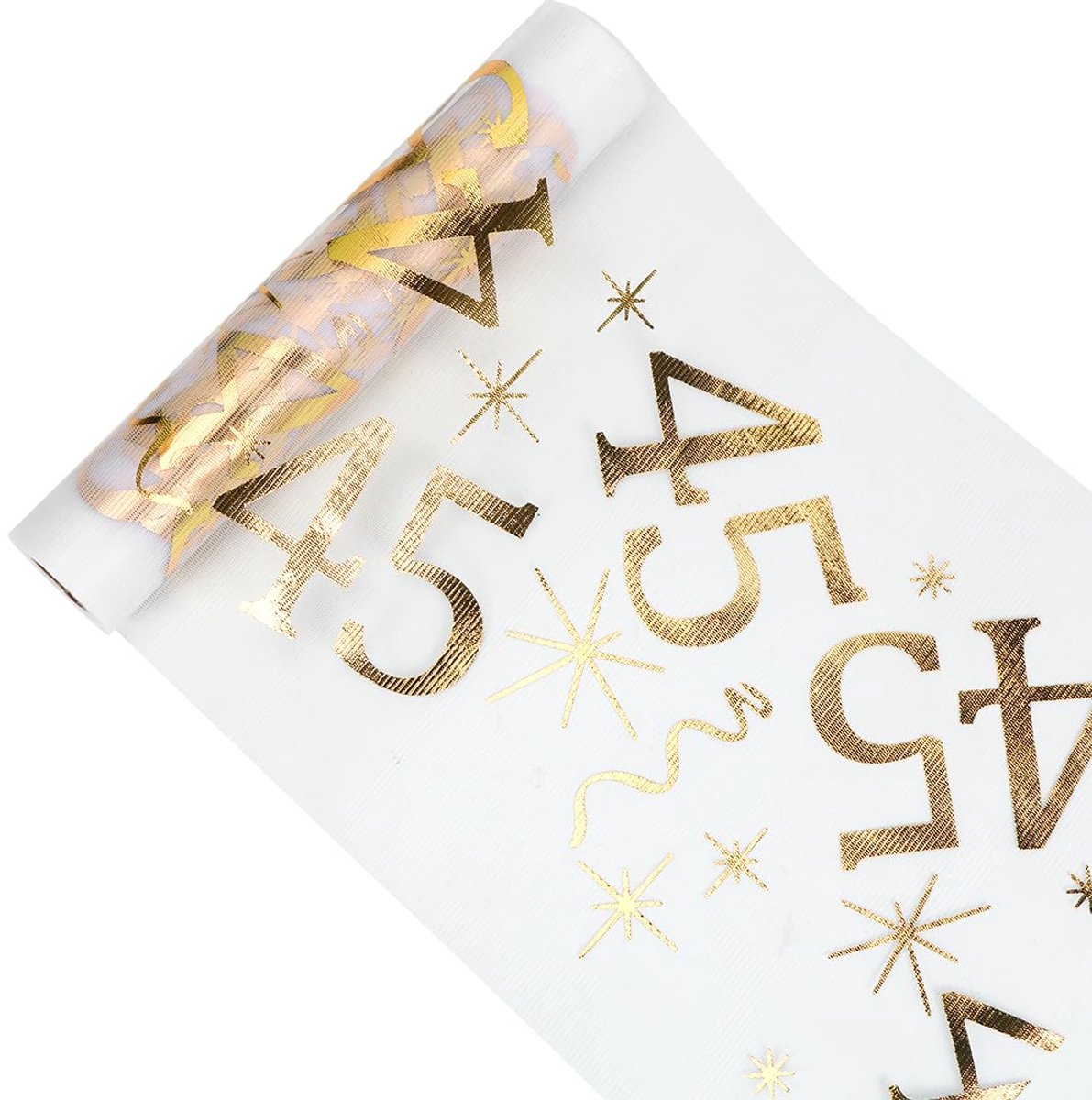 Tafelloper - Goud op rol - Voor , jubileum en feest - 28 cm x 10 m