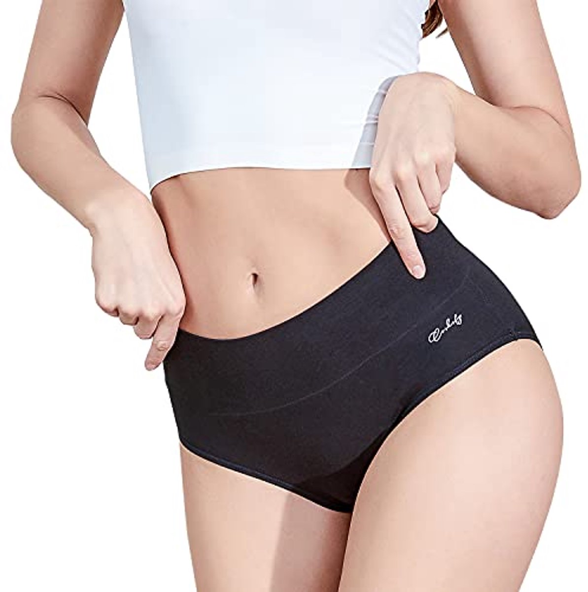 Hoge Taille Dames Onderbroeken Katoen - 5 Stuks