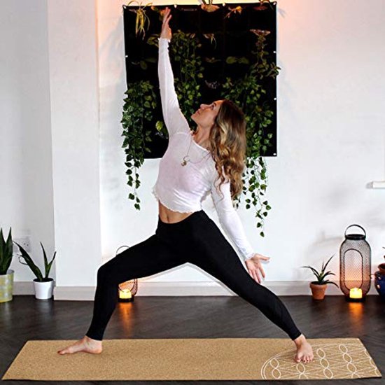 Cork Yoga Mat - Non-Slip Training Mat with Strap - 183 x 61 x 0.6 cm — afbeelding 3