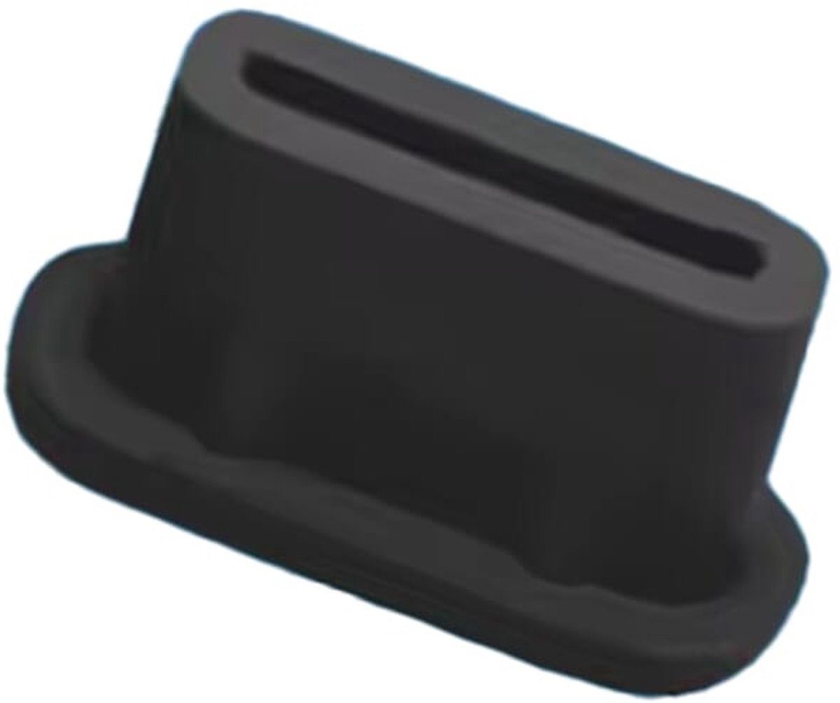 Stofplug USB-C - Rubber - Geschikt voor oplaadpoorten Smartphone/Tablet/Laptop - Zwart