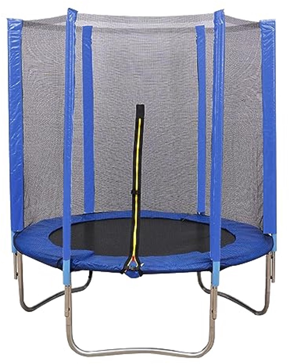 Trampoline voor kinderen, tuintrampoline met beschermnet, tuintrampoline voor buiten, vrijetijdstrampoline en fitnesstrampoline