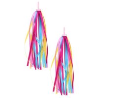 JJiaoLinin Stuurkwasten, 1 paar stuurfranjes, streamerbandjes voor kinderfiets, kinderen, fietsstuurfranjes, kleurrijke stuurbanden, fiets, streamer, lint, voor fiets, handgrepen, decoratie, geel,