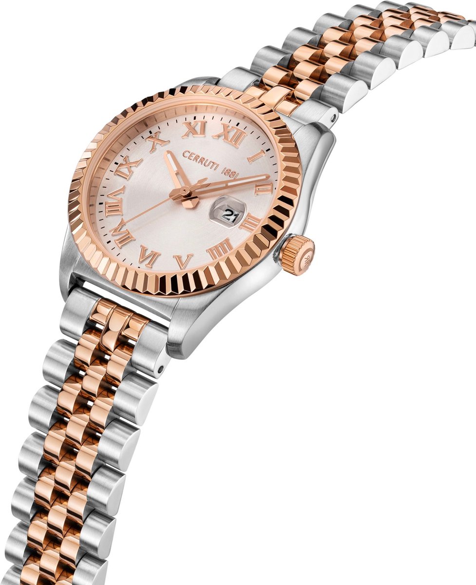 Datum horloge Baccio Rose Gold