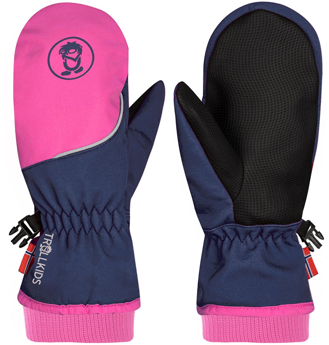Trollkids Trolltunga Handschoenen Blauw,Roze 4.5 Kinderen