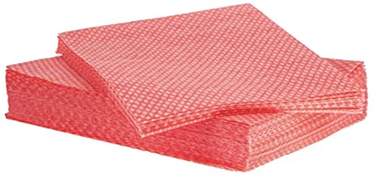 Lichtgewicht All Purpose Doek Rood - Pack van 50