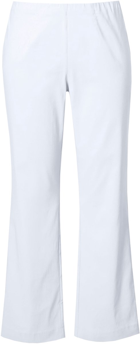 Ulla Popken - Dames - Bengalin broek - Sneeuwwit - Maat 54