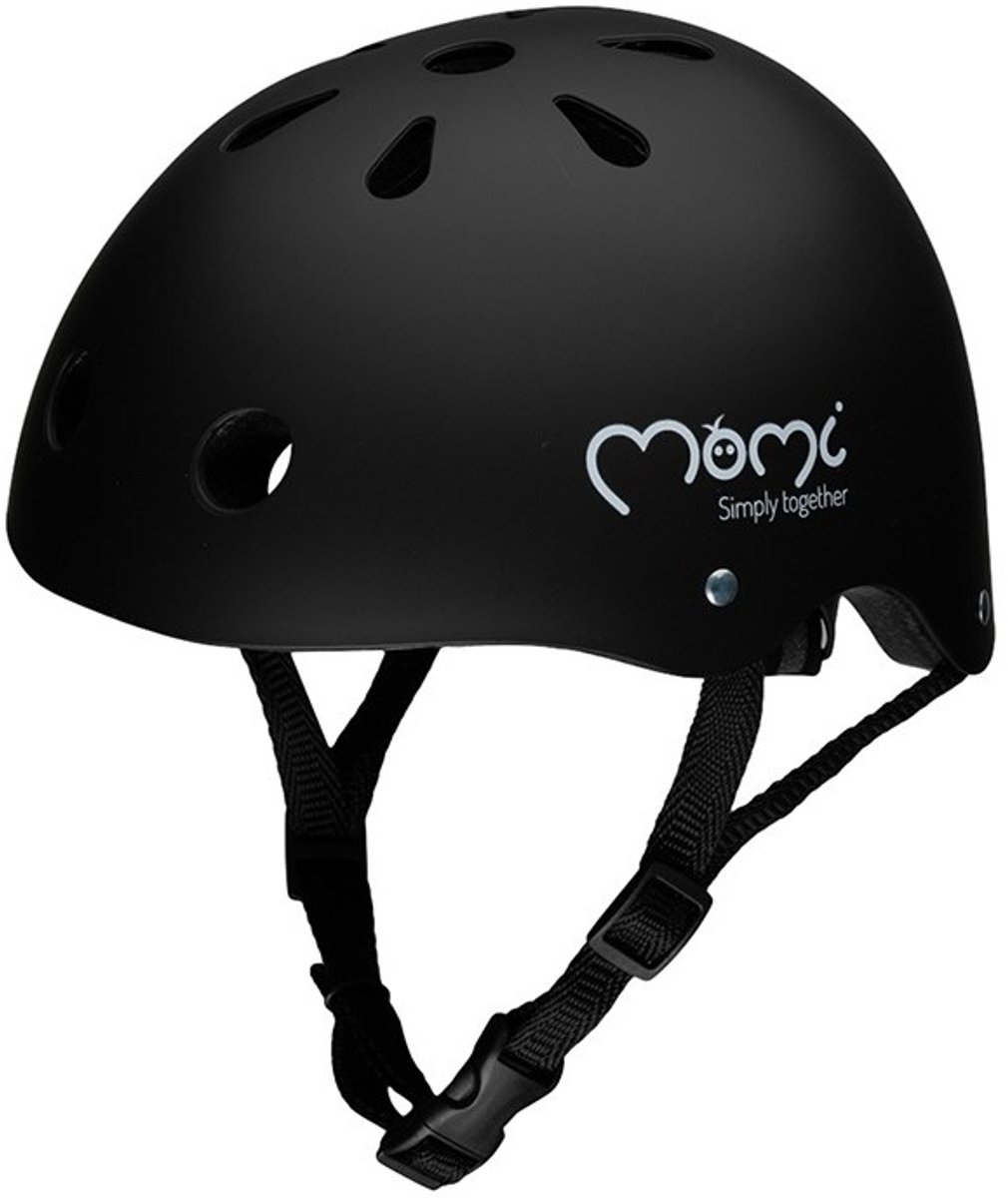 Momi Mimi Matte Black 48-55 cm Kinderhelm