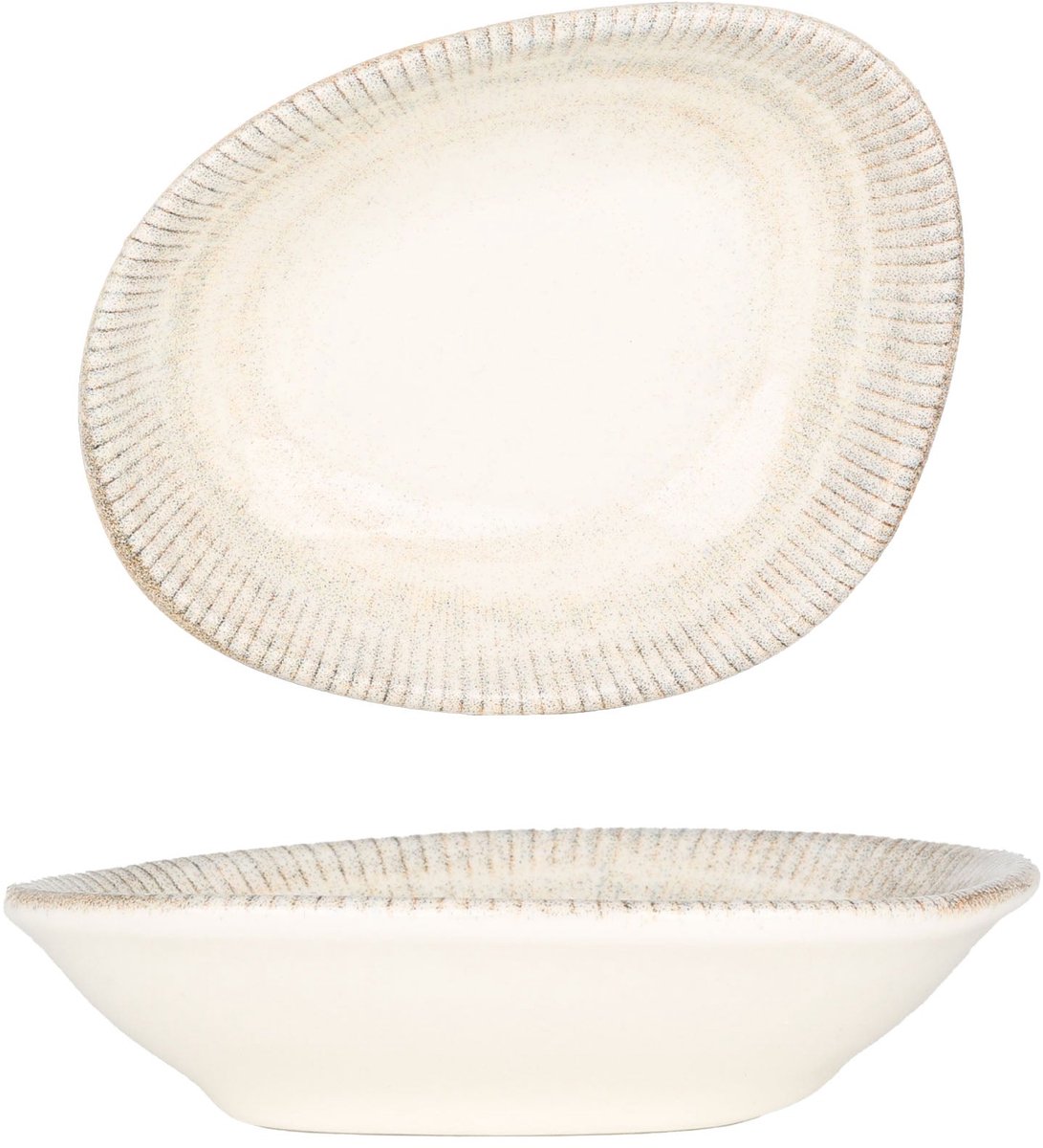 Bonna Serveerschaal - Galata - Porselein - 7.5x9.5 cm - set van 4