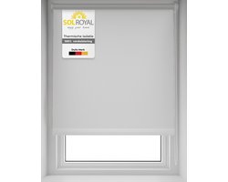 Sol Royal SolReflect T42 Thermisch rolgordijn verduisterend 40x160 cm wit– - Gordijn voor Ramen Deuren met zilver coating - zonder boren