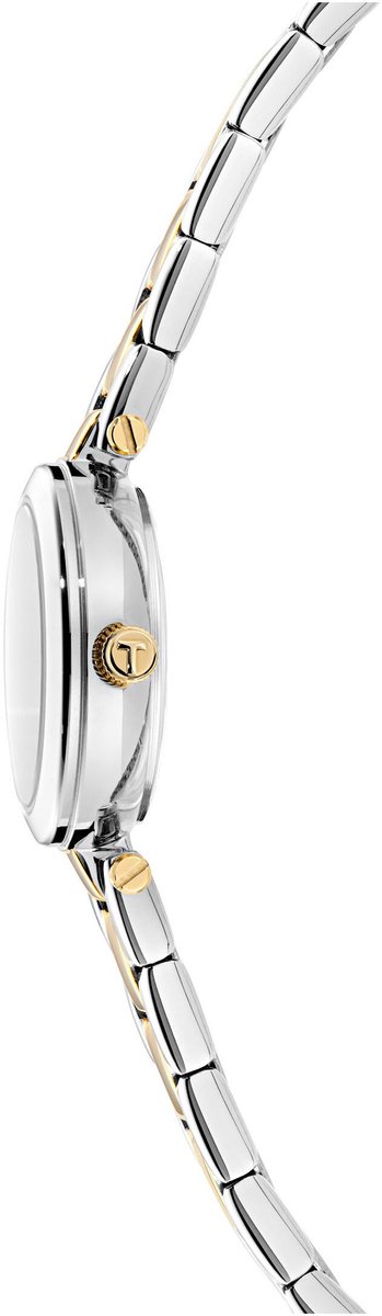 Ted Baker Jolyye Quartz Analoog Horloge Tweekleurig Kast: 100% Roestvrij Staal | Armband: 100% Staal 24 mm BKPJLF403W0