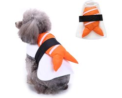 Sushi hond visvoer huisdierkostuums, katten- en puppykostuums voor kleine en middelgrote honden, grappige hondenkostuums cosplay voor Halloween en Kerstmis