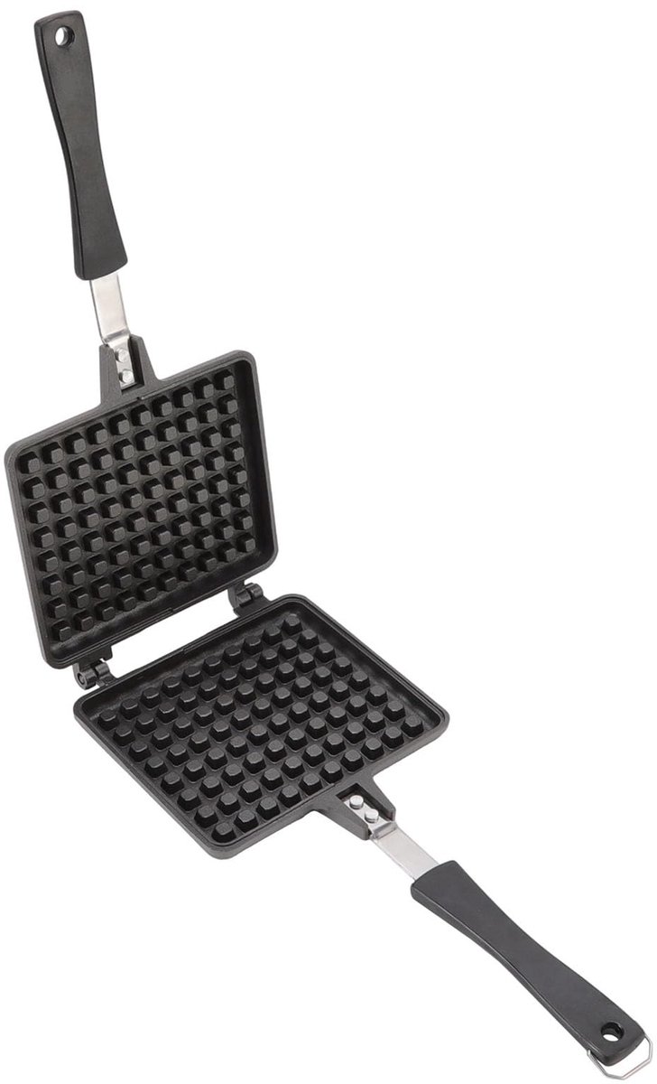 Wafelijzer Pan - Non Stick Aluminimum - Eenvoudige Bediening - Universeel Vierkant