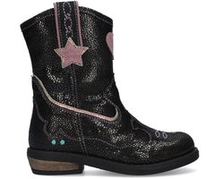 BunniesJR 225827-989 Meisjes Cowboy Boots - Zwart - Suède - Ritssluiting