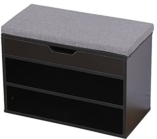 Schoenenkast Bodi 2-vaks Zwart | CEHA HOME