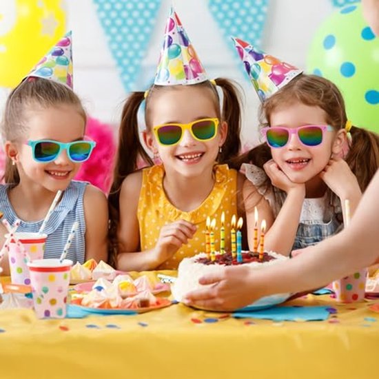 24-Pack Kinderzonnebrillen voor Feesten en Verjaardagen - Perfect voor Strand en Zwembad van Juvale — afbeelding 3