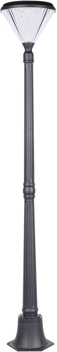 Iplux® - Paris - Hoge Solar Lantaarn 160cm - Warm wit - Lamp op zonne-energie