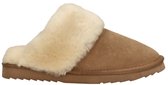 Warmbat Flurry Suede Dames Sloffen - Cognac