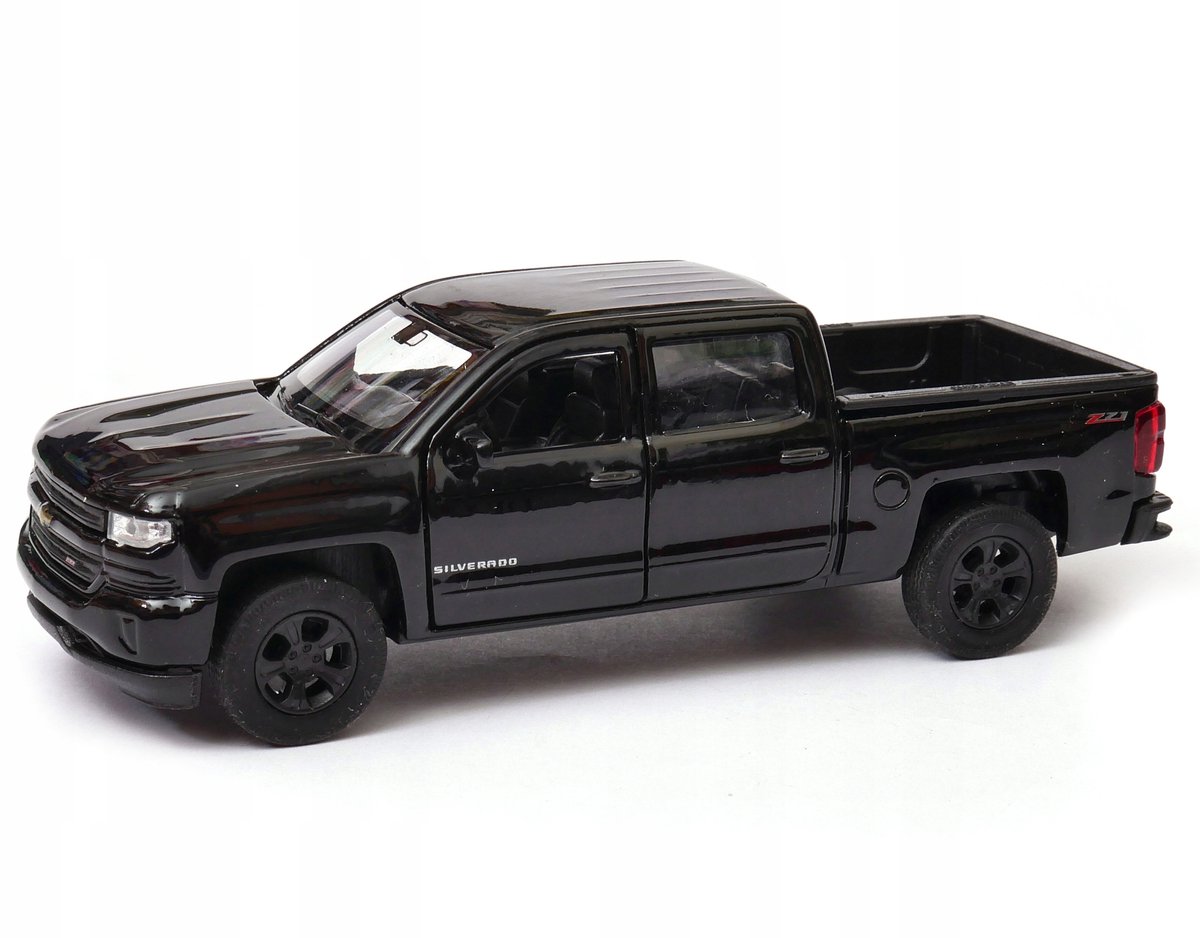 Welly Chevrolet Silverado 1:34 Schaalmodel Auto - Zwart