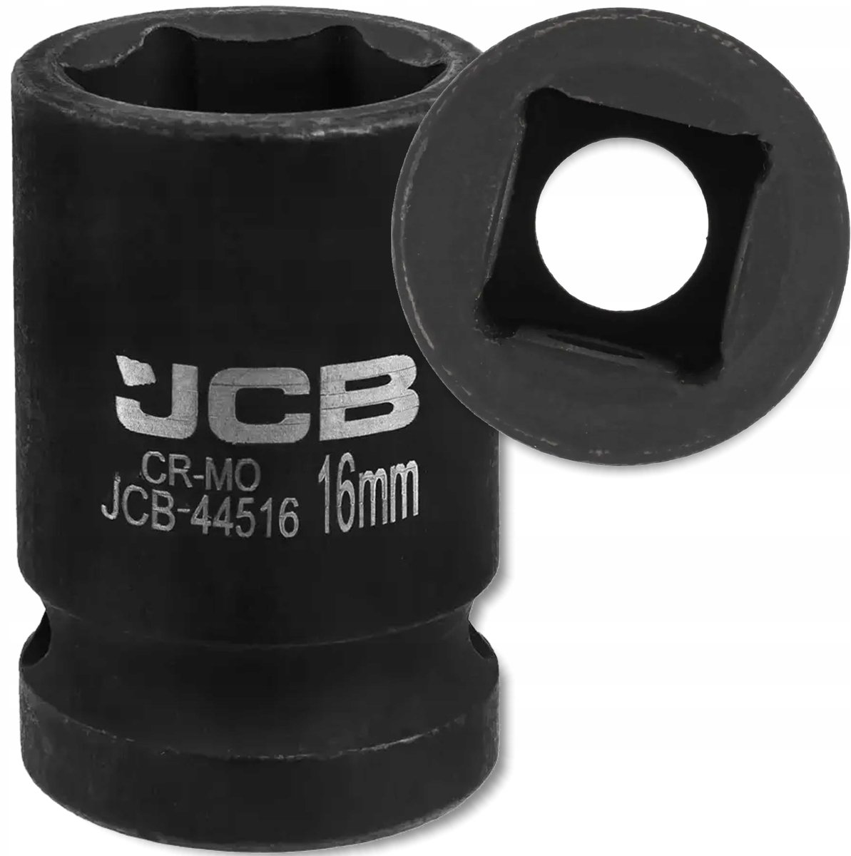 JCB - 6-kantige Uddersockel - 16mm - Cr-Mo Staal - 1/2" Aandrijving