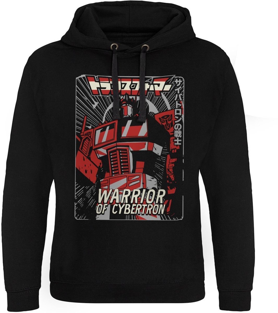 Transformers Warrior Of Cybertr -hoodie met episch ontwerp, zwarton
