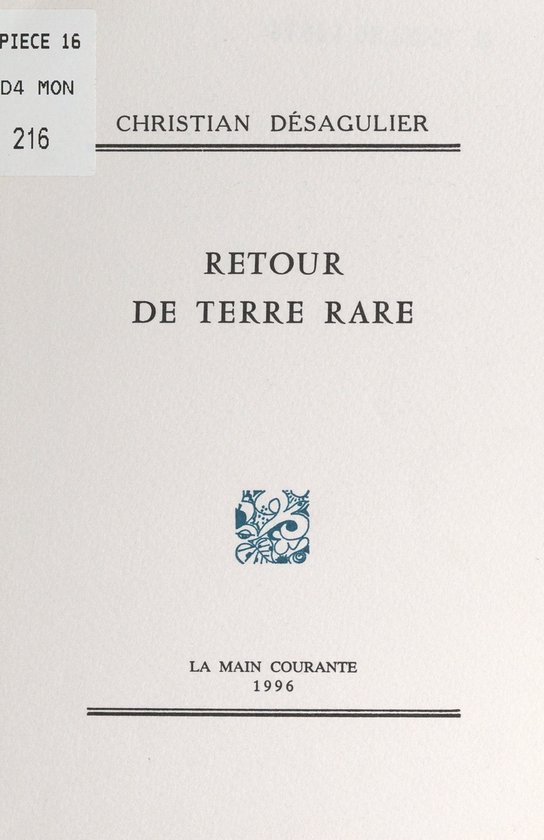 Retour de terre rare