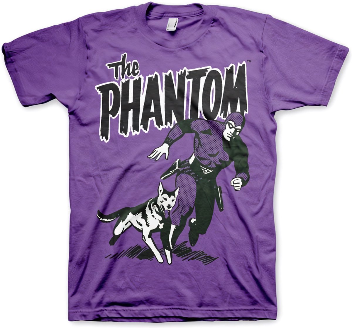 The Phantom Heren Tshirt -S- The Phantom & Devil Paars