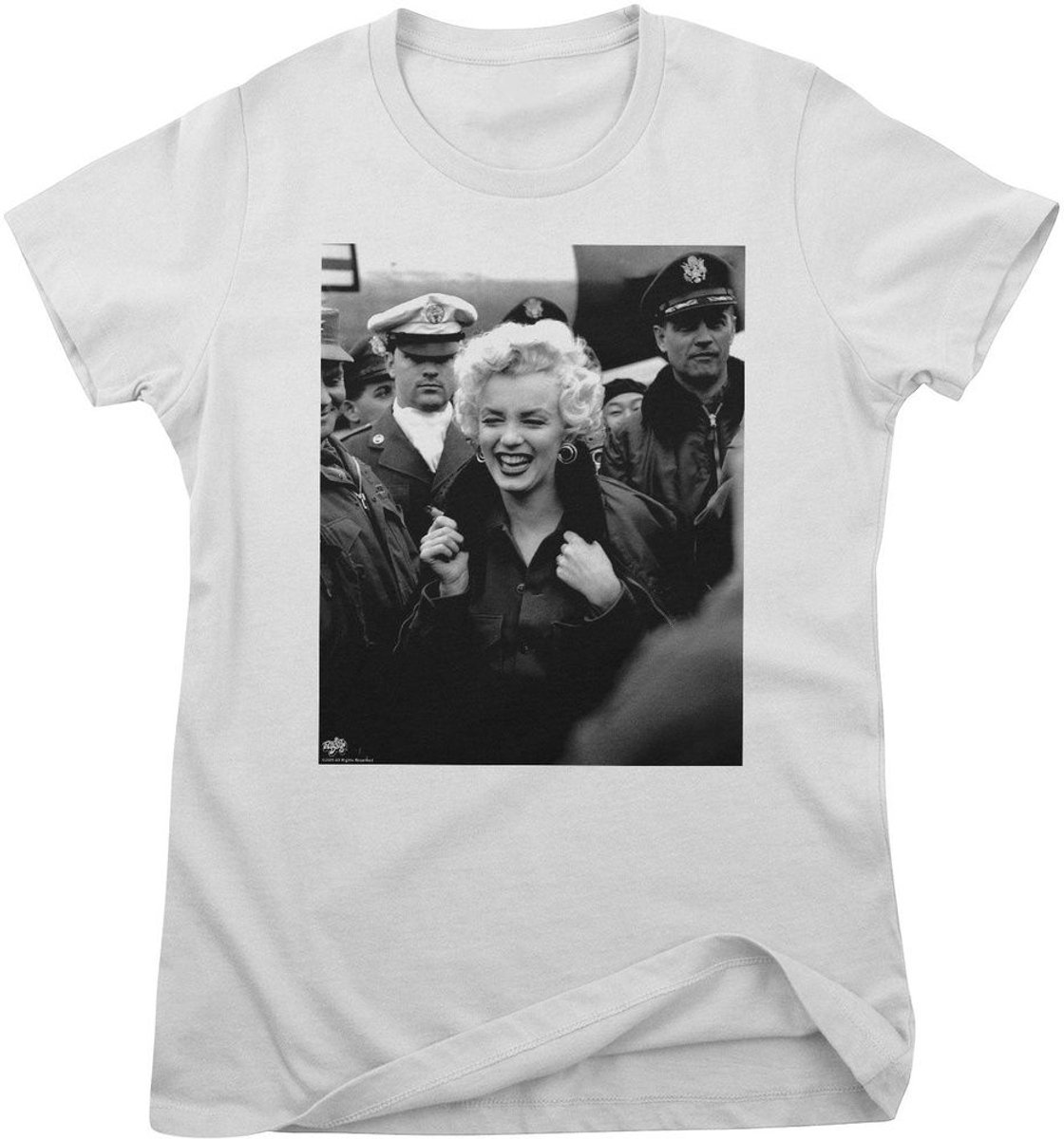 Marilyn Monroe Dames-T-shirt 'Smile In The Crowd Photo Girly' RD-5-MM008-DTG