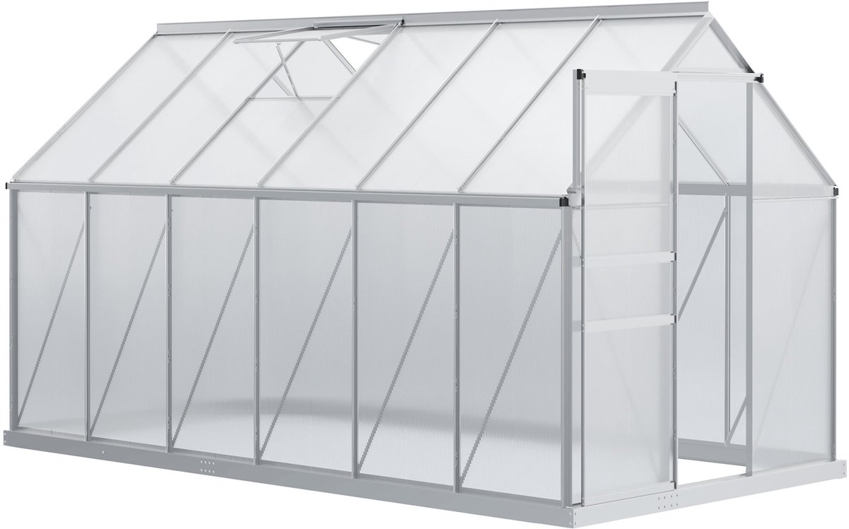 Tuinkas – Kweekkas – Serre – Plantenkas – Transparant – Aluminium Frame – 7,1 m² – Verstelbare Ventilatie