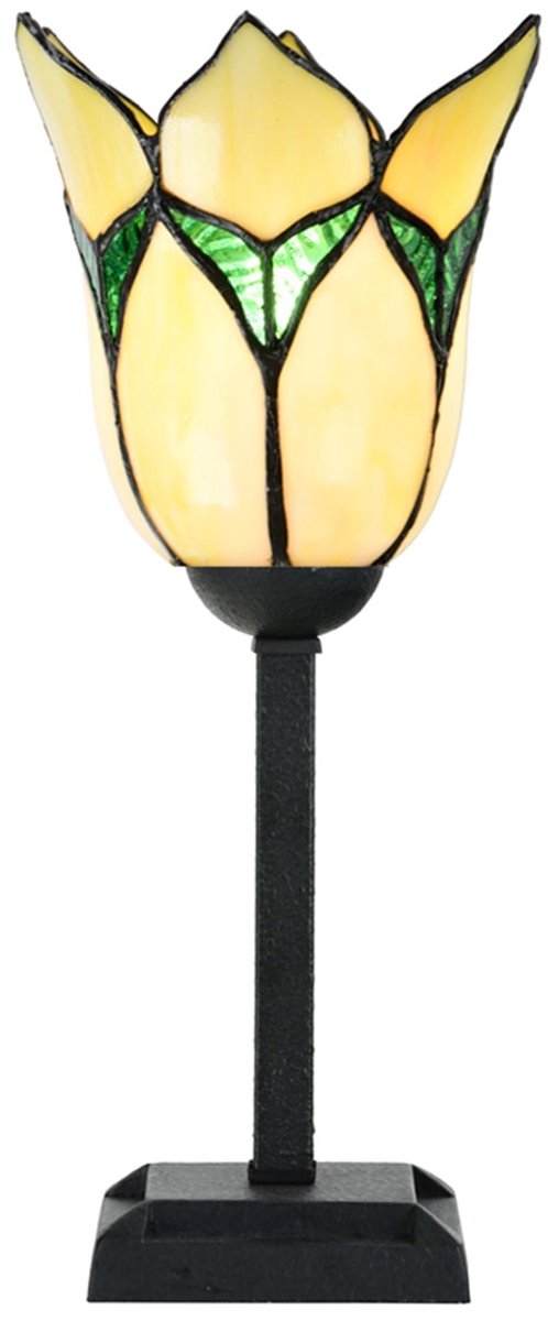 Tiffany Tafellamp Lovely Flower Yellow - Art Deco Trade