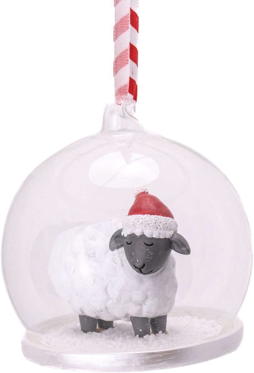 Schaap dome kerstbal - Sass & Belle