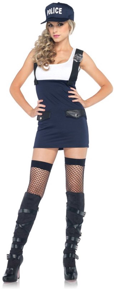 Arresting Officer Volwassenen Vrouwen Blauw Politie en Boeven Maat M