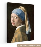 Toile - Peinture Jeune Fille à la Boucle d'Oreille en Perle - Peinture - Maîtres Anciens - Vermeer - 30x40 cm - Décoration de Chambre - Salon