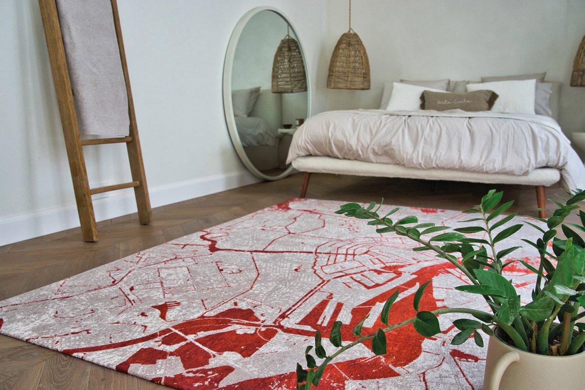 Louis De Poortere vloerkleed Orange Cut - rood - 200x280cm
