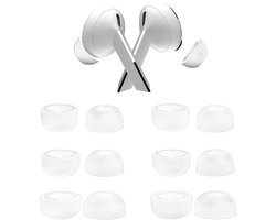 Vervangende Oordopjes Tips voor Samsung Galaxy Buds 3 Pro door MMOBIEL - 3 Paar (S/M/L) Siliconen Oordoppen – Antislip, Geluidisolerend, Comfortabele Pasvorm - Passen in Oplaadcase - Wit